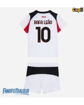 AC Milan Rafael Leao #10 Echipament de Fotbal Replică 2025-26 Copii Deplasare (+ Șorturi)